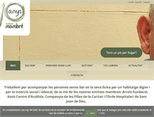 Tablet Screenshot of fundaciomambre.org